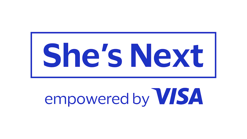 visa shes next logo