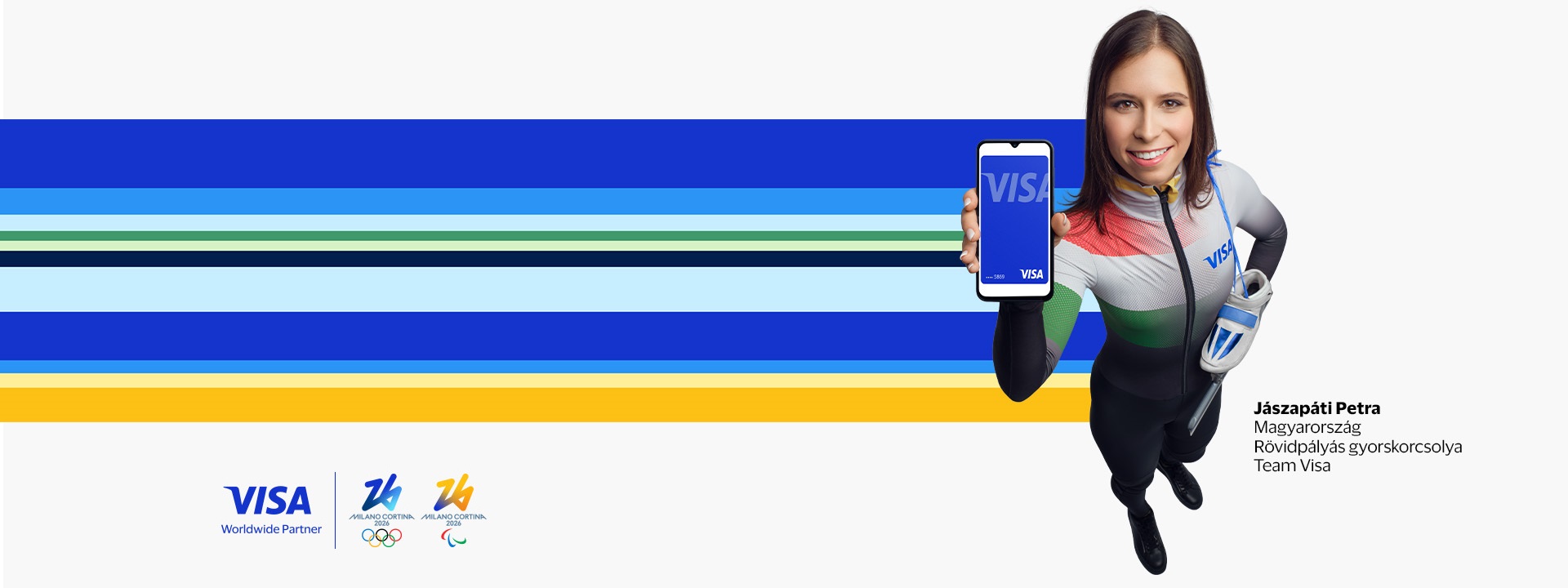  Jászapáti Petra holding phone with visa card displayed